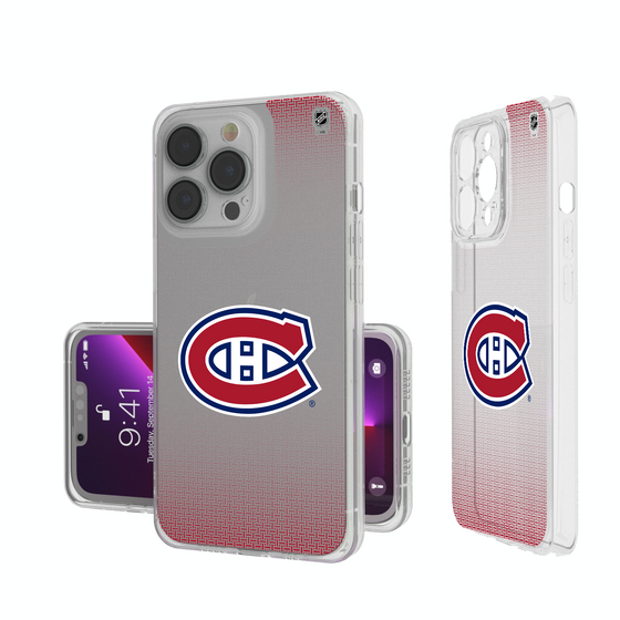 Montreal Canadiens Linen Clear Phone Case-0