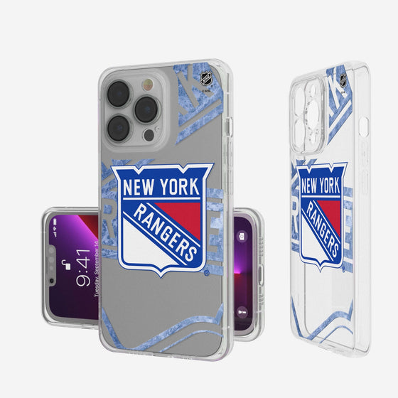 New York Rangers Ice Tilt Clear Case-0
