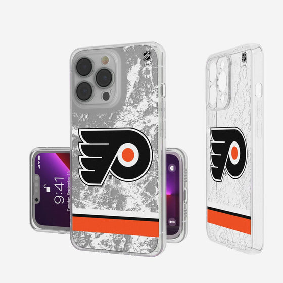 Philadelphia Flyers Ice Stripe Clear Case-0