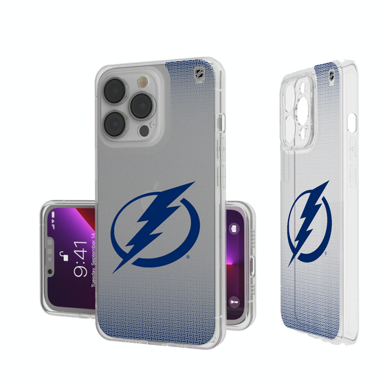 Tampa Bay Lightning Linen Clear Phone Case-0