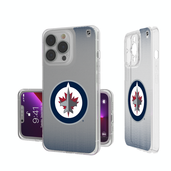 Winnipeg Jets Linen Clear Phone Case-0