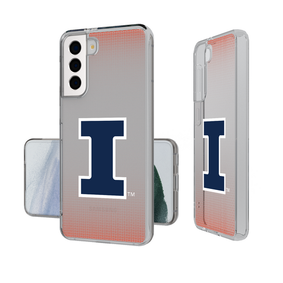 Illinois Fighting Illini Linen Clear Phone Case-1