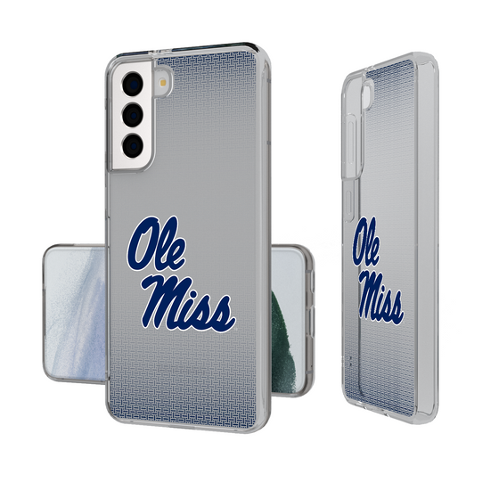 Mississippi Ole Miss Rebels Linen Clear Phone Case-1