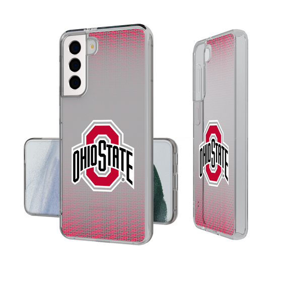 Ohio State Buckeyes Linen Clear Phone Case-1