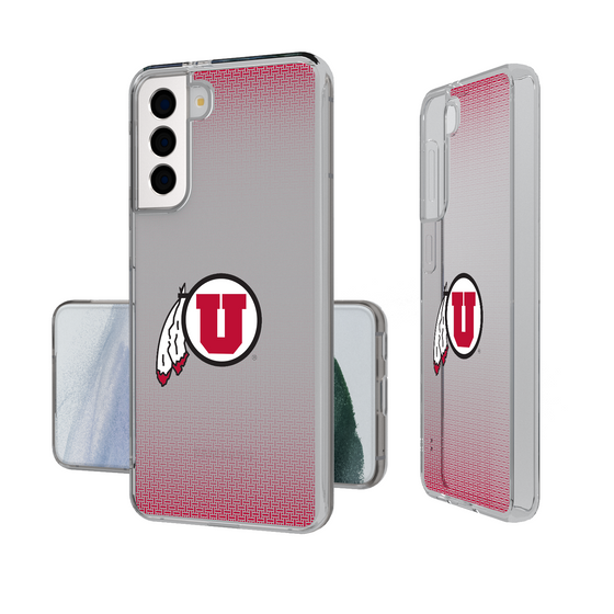 Utah Utes Linen Clear Phone Case-1