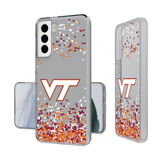 Virginia Tech Hokies Confetti Clear Case-1