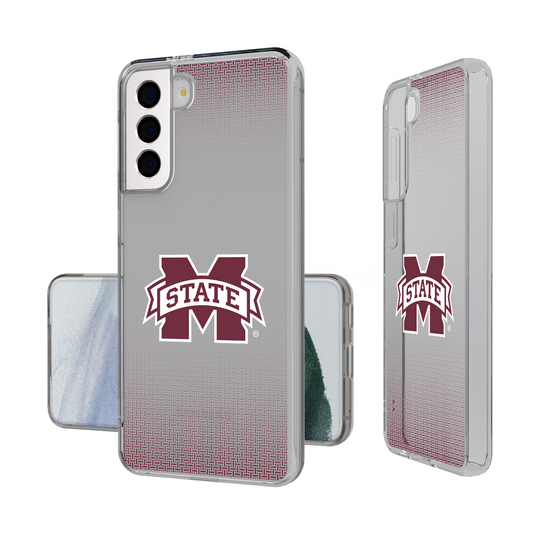 Mississippi State Bulldogs Linen Clear Phone Case-1