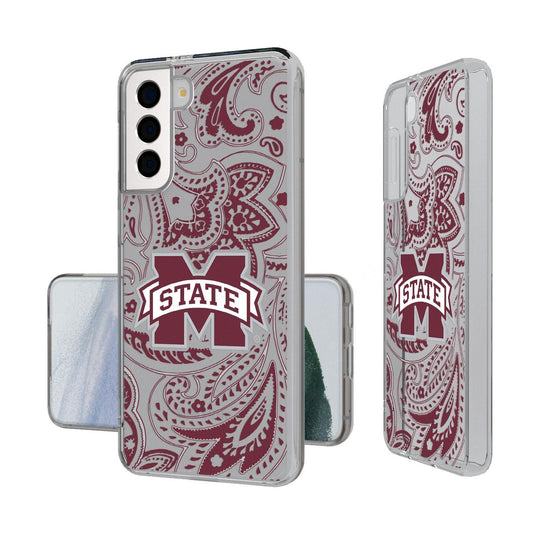 Mississippi State Bulldogs Paisley Clear Case-1