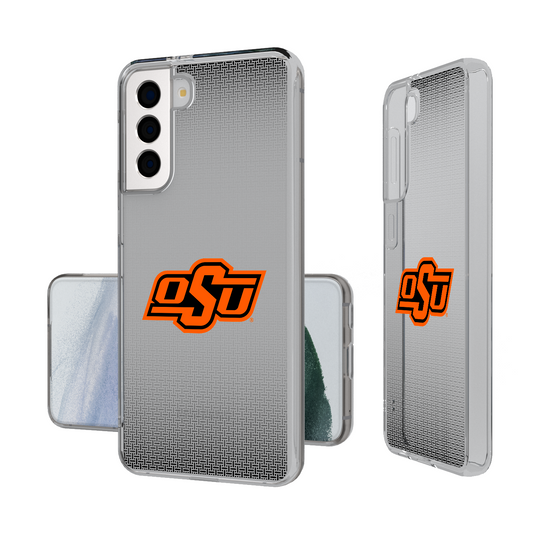 Oklahoma State Cowboys Linen Clear Phone Case-1