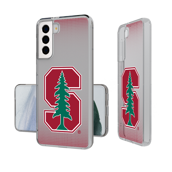 Stanford Cardinal Linen Clear Phone Case-1