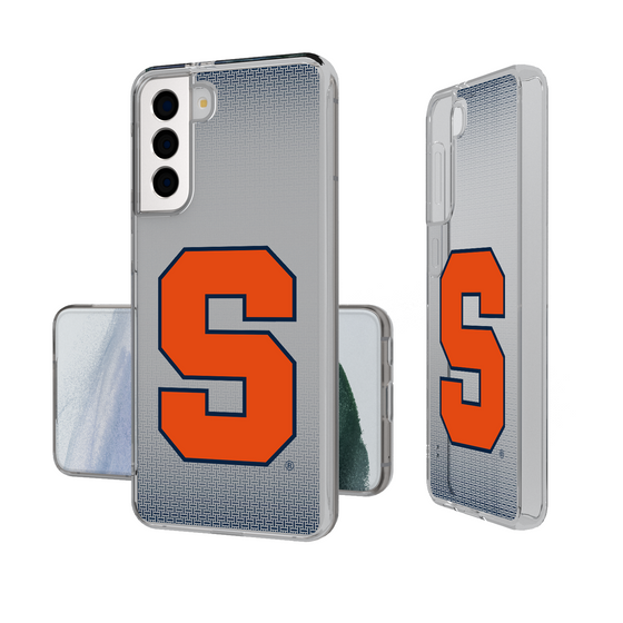 Syracuse Orange Linen Clear Phone Case-1