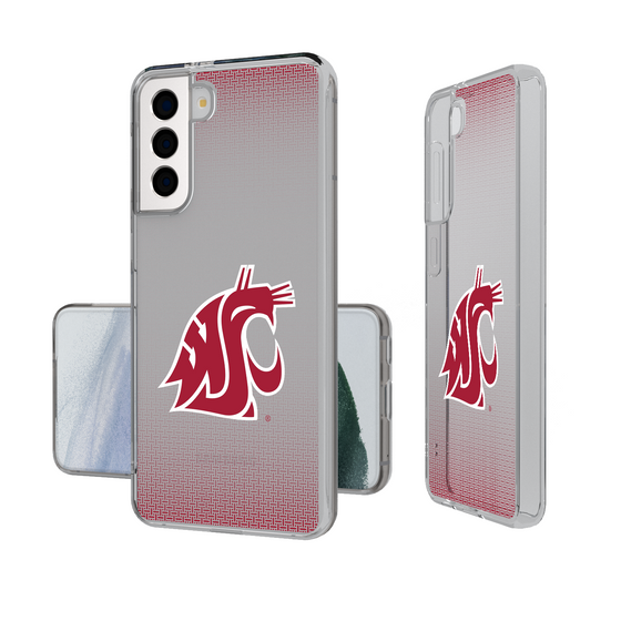 Washington State Cougars Linen Clear Phone Case-1