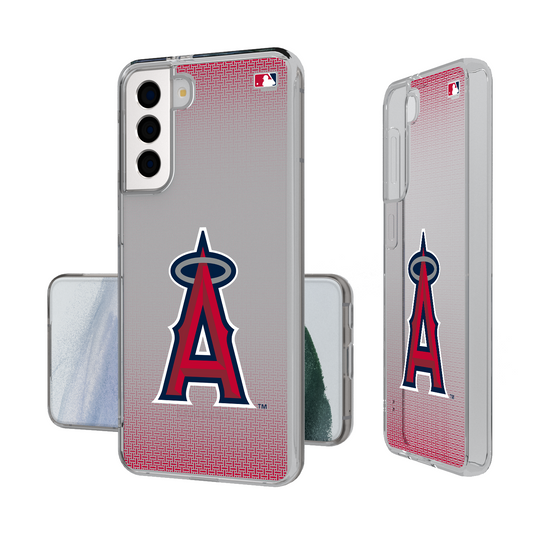 Los Angeles Angels Linen Clear Phone Case-1