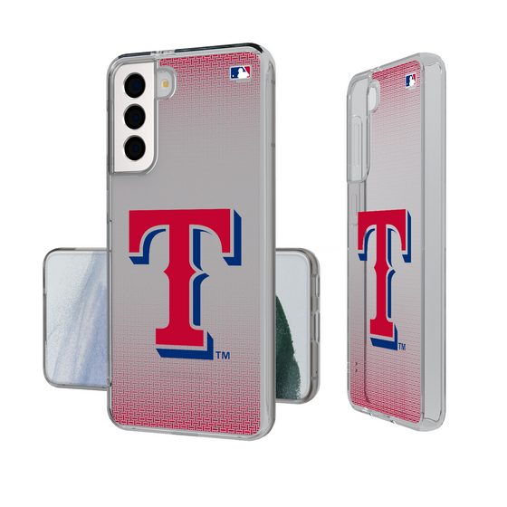 Texas Rangers Linen Clear Phone Case-1