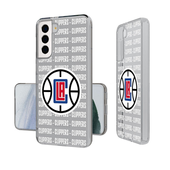 Los Angeles Clippers Blackletter Clear Case-1