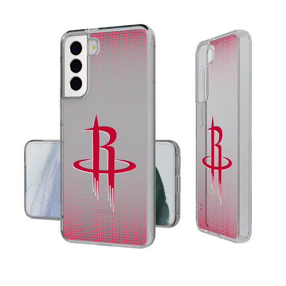 Houston Rockets Linen Clear Phone Case-1