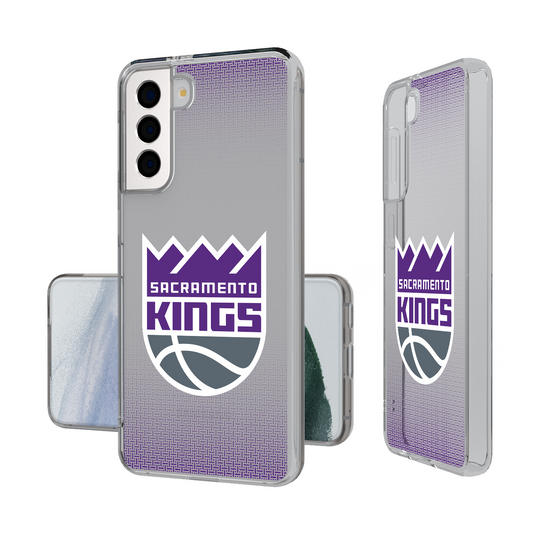 Sacramento Kings Linen Clear Phone Case-1