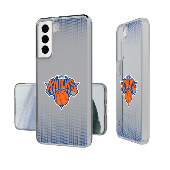 New York Knicks Linen Clear Phone Case-1