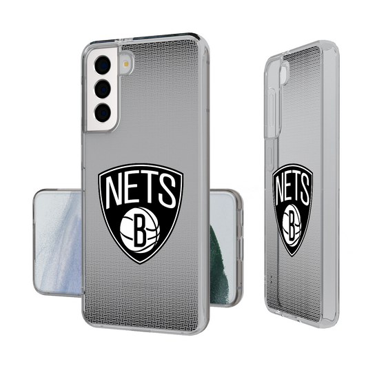 Brooklyn Nets Linen Clear Phone Case-1