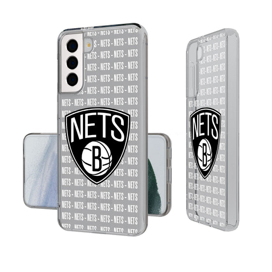 Brooklyn Nets Blackletter Clear Case-1