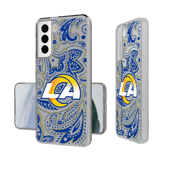 Los Angeles Rams Paisley Clear Case-1