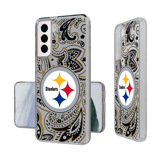 Pittsburgh Steelers Paisley Clear Case-1