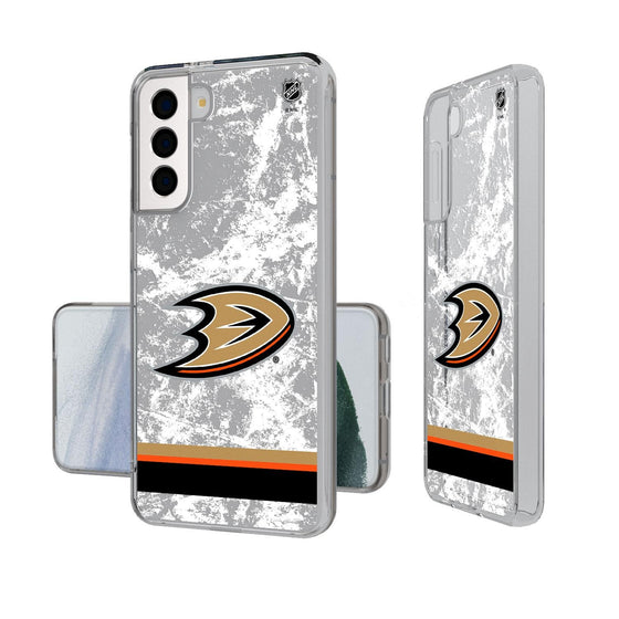 Anaheim Ducks Ice Stripe Clear Case-1
