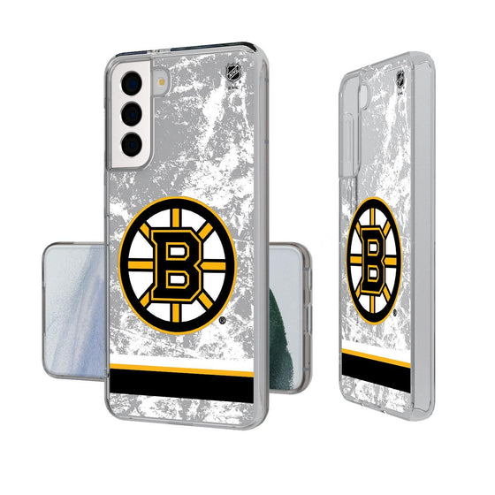 Boston Bruins Ice Stripe Clear Case-1