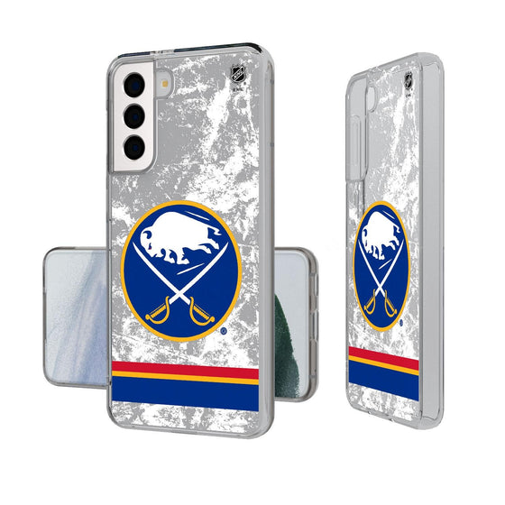 Buffalo Sabres Ice Stripe Clear Case-1
