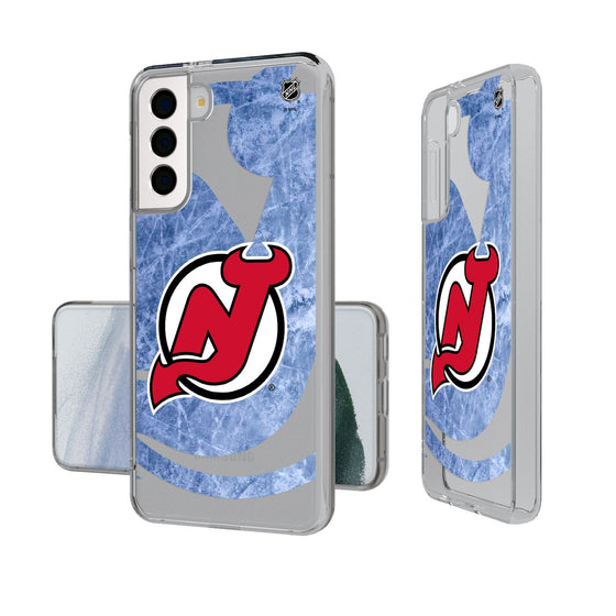 New Jersey Devils Ice Tilt Clear Case-1