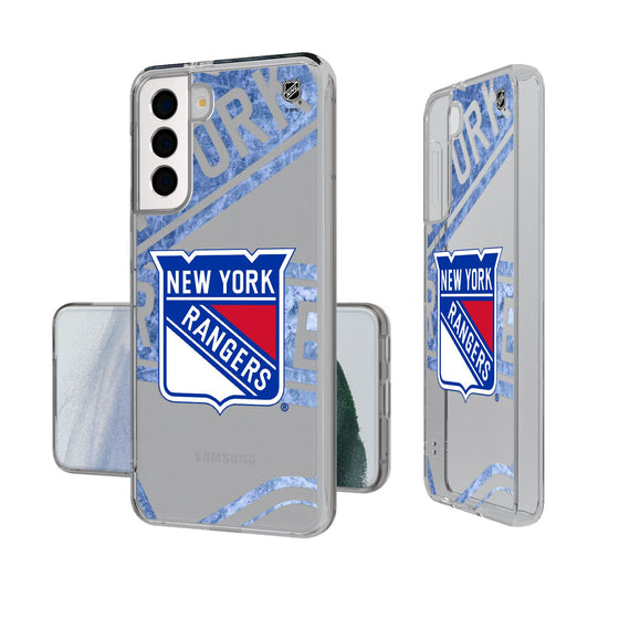 New York Rangers Ice Tilt Clear Case-1
