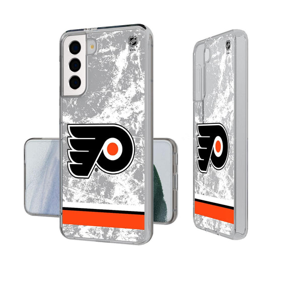 Philadelphia Flyers Ice Stripe Clear Case-1