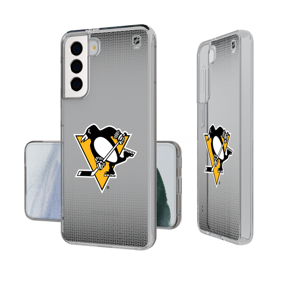 Pittsburgh Penguins Linen Clear Phone Case-1