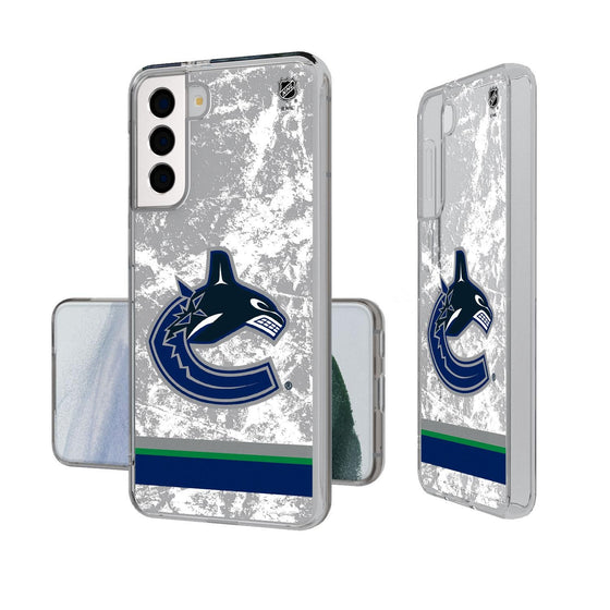 Vancouver Canucks Ice Stripe Clear Case-1