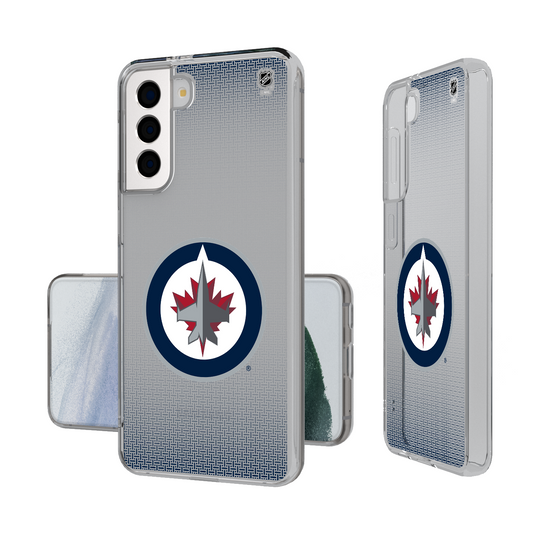 Winnipeg Jets Linen Clear Phone Case-1