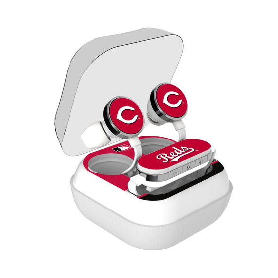 Cincinnati Reds Stripe Wireless Earbuds - 757 Sports Collectibles
