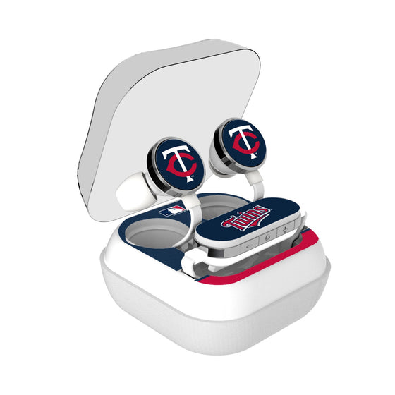 Minnesota Twins Stripe Wireless Earbuds - 757 Sports Collectibles