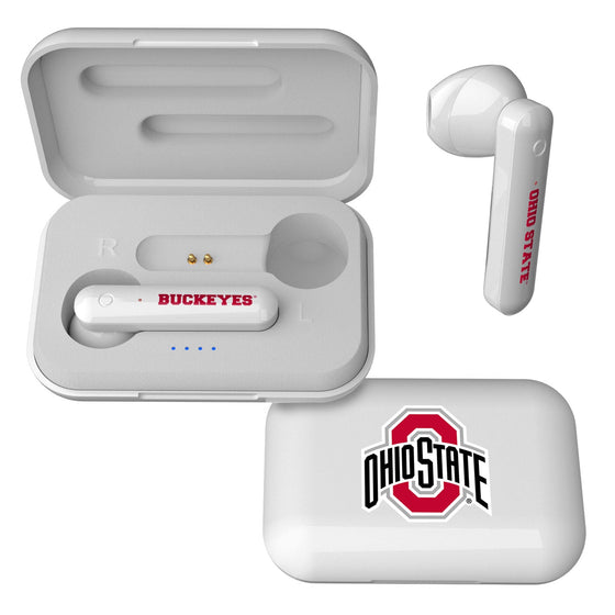 Ohio State Buckeyes Insignia Wireless Earbuds-0