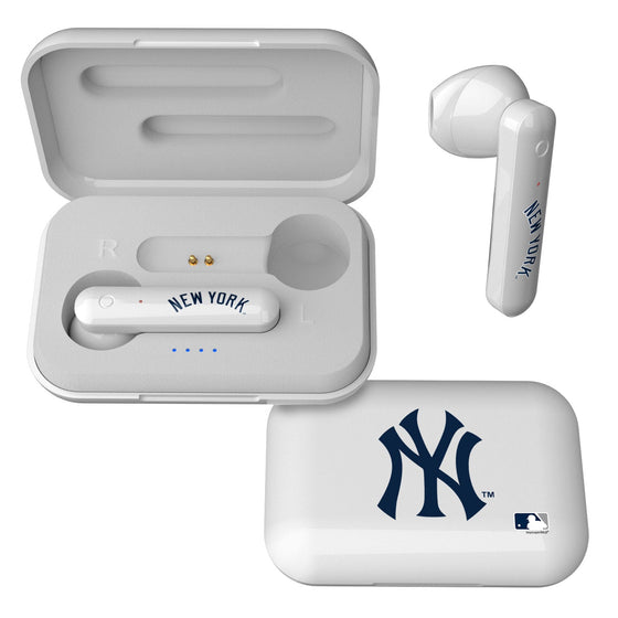 New York Yankees Insignia Wireless Earbuds - 757 Sports Collectibles