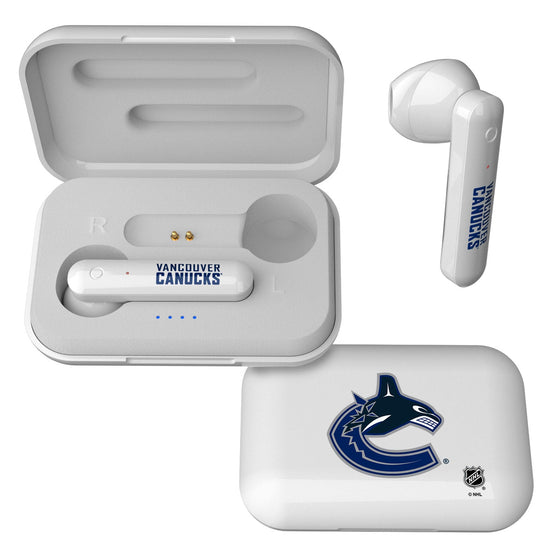 Vancouver Canucks Insignia Wireless Earbuds-0