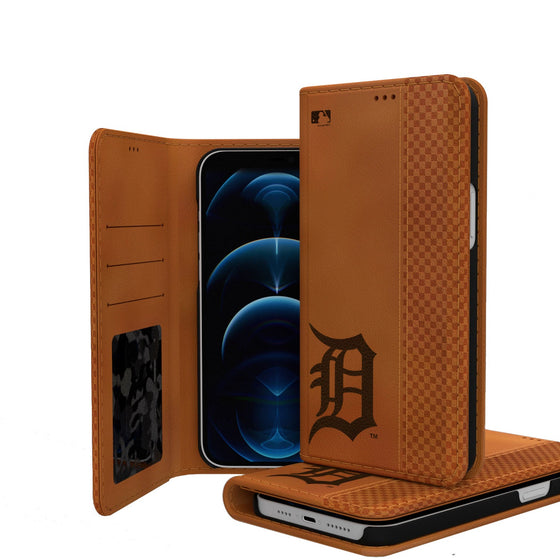 Detroit Tigers Woodburned Folio Case - 757 Sports Collectibles