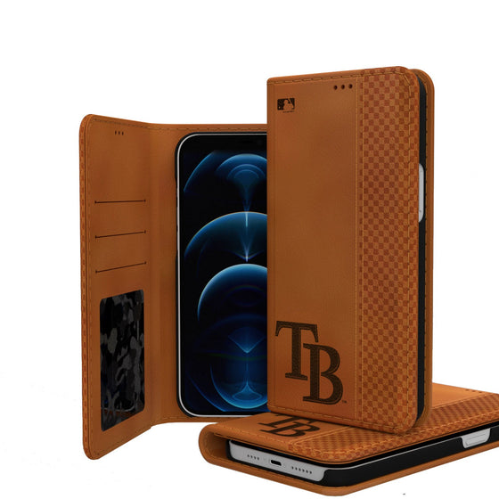 Tampa Bay Rays Woodburned Folio Case - 757 Sports Collectibles