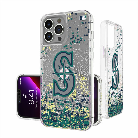 Seattle Mariners Confetti Gold Glitter Case - 757 Sports Collectibles