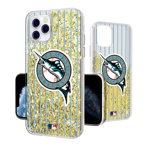 Miami Marlins 1993-2011 - Cooperstown Collection Pinstripe Gold Glitter Case - 757 Sports Collectibles