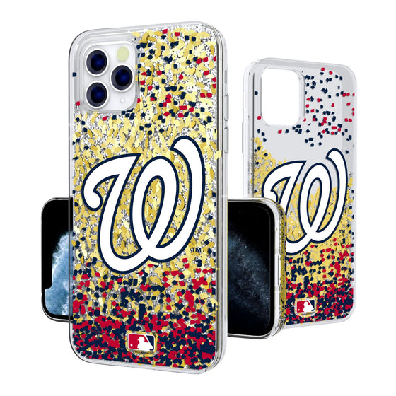 Washington Nationals Confetti Gold Glitter Case - 757 Sports Collectibles