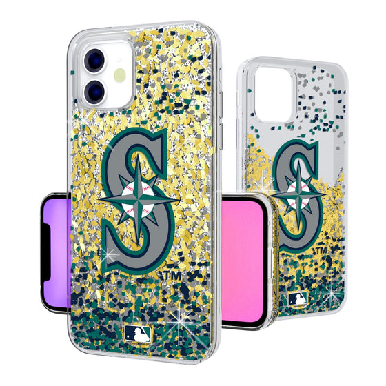 Seattle Mariners Confetti Gold Glitter Case - 757 Sports Collectibles