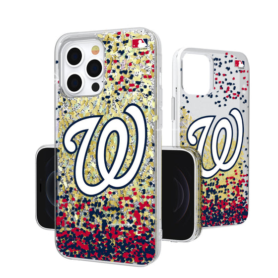 Washington Nationals Confetti Gold Glitter Case - 757 Sports Collectibles