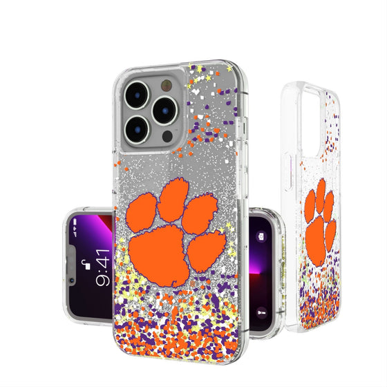 Clemson Tigers Confetti Glitter Case-0