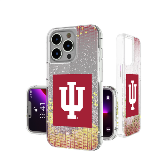 Indiana Hoosiers Linen Glitter Phone Case-0