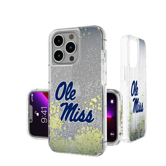 Mississippi Ole Miss Rebels Linen Glitter Phone Case-0